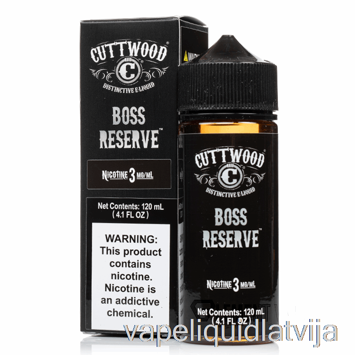 Boss Rezerve - Cuttwood E-liquid - 120ml 0mg Vape šķidrums